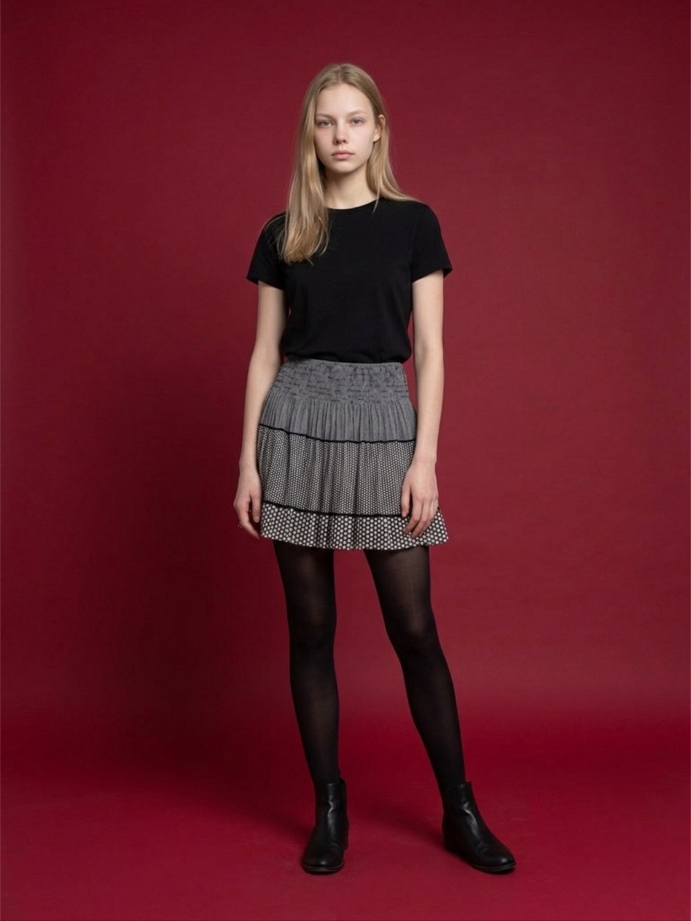 Max studio Tiered mini skirt 🖤